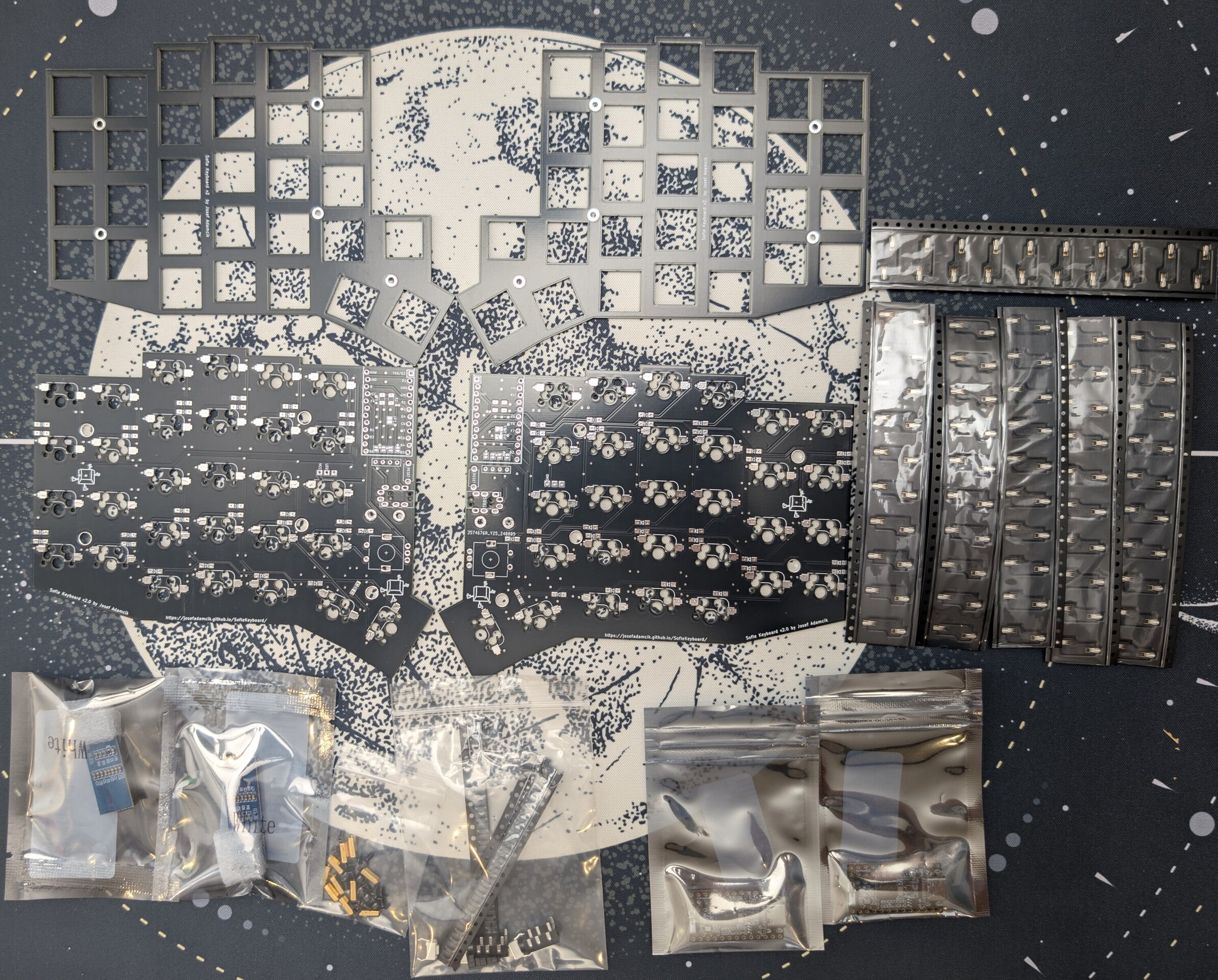 Kit SofleV2 Split Ergonomic Hotswap - 1