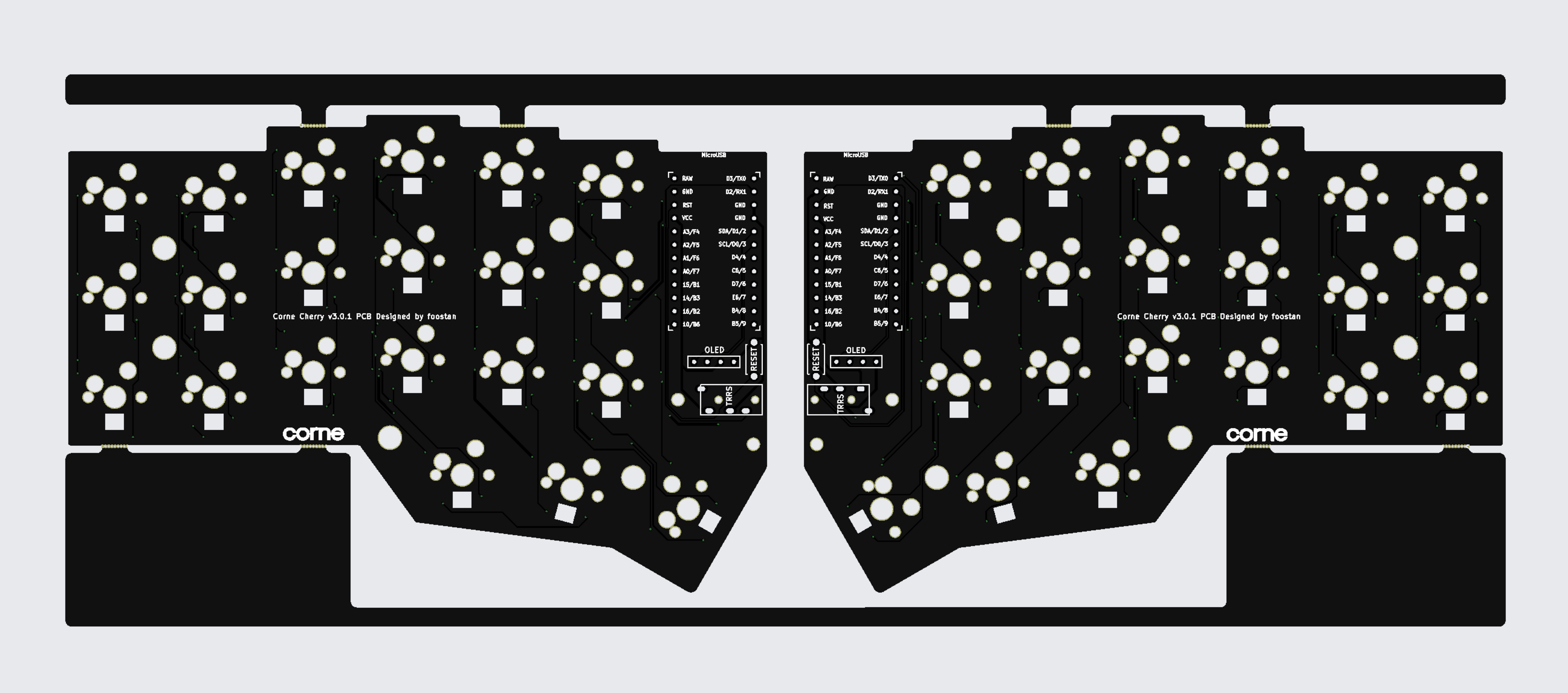 Kit Corne MX V3 Hotswap Split Ergo 40% - 1